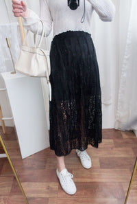 Veil 氣質紗感通花裙, Skirt/ SK8579